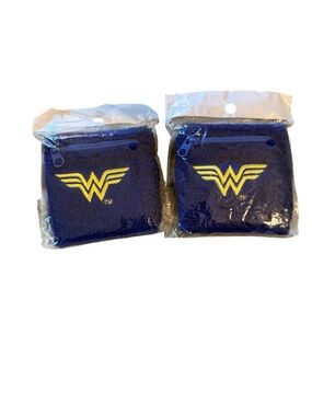 Wonder Woman Navy Wrist Sweatbands - Set of 2